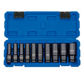 Draper 1/2" Square Drive Impact Socket Metric Deep Set of 10 Piece - 83096