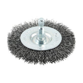 Timco 75mm Shaft Mount Wheel Brush-Crimp Lightly Removing 75SWC