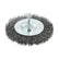 Timco 75mm Shaft Mount Wheel Brush-Crimp Lightly Removing 75SWC