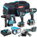 Makita 18V Brushless 5 Piece Cordless Kit 3 x 5.0Ah Batteries & Charger T4TKIT-832
