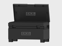 Excel 48" Heavy Duty Steel Jobsite Tool Storage Box 350kg Capacity
