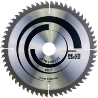Bosch 216mm 60T Multi Material Circular Saw Blade 2608640446
