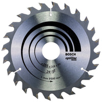 Bosch 210mm 24T Wood Circular Saw Blade Optiline 210mm x 30mm x 2.8mm 2608640621