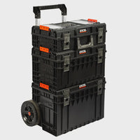 Excel Modular Stackable Tool Box Heavy Duty Mobile Storage 3 Piece Set with Wheels