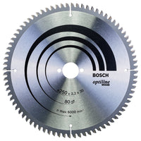 Bosch 250mm 80T Wood Circular Saw Blade Optiline 2608640645 250 x 3.2 x 30mm