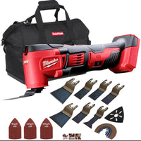 Milwaukee M18BMT-0 M18 18V Multi Tool with 39 Piece Accessories Set & Tool Bag