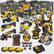 Dewalt DCK13B4A 18V 3 x 5.0Ah Batteries XR Li-Ion 13 Piece Toughsystem Kit with Accessories Set