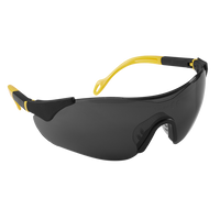 Sealey Worksafe® Sports Style Shaded Safety Glasses with Adjustable Arms Black 9209
