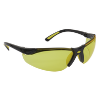 Sealey Worksafe® Zante Style Amber Lens Safety Glasses with Flexi Arms 9215