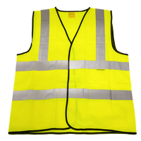 Sealey Worksafe® Hi-Vis Yellow Waistcoat - Medium 9804M