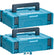 Makita 821549-5 Type 1 Makpac Connector Stacking Small Case No Inlay Twin Pack