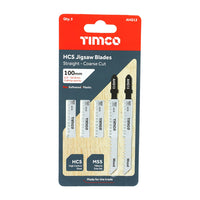 Timco T101B Jigsaw Blades Wood Cutting HCS Blades Clean Quick Cut AHG13