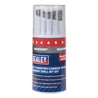 Sealey AK5702 Tungsten Carbide Tipped Masonry Drill Bit Set 11pc