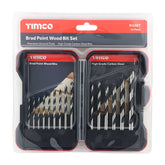 Timco Brad Point High grade High Speed Steel Wood Bit Set B15SET