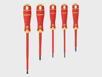 Bahco B220.015 VDE Insulated Screwdriver 5 Piece Set Slotted/Pozidriv 1000V BAHCOFIT BAHB220015