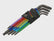 Bahco C1997LM/9P Metric Long Ball End Coloured Hex L-Key Set, 9 Piece BAHC1997LM9P