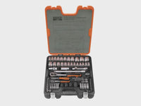 Bahco  BAHS800 S800 1/4 & 1/2in Drive Socket Set, 77 Piece