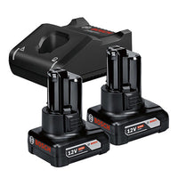 Bosch Professional 12V 6.0Ah Li-Ion CoolPack Batteries & Charger 1600A01B21