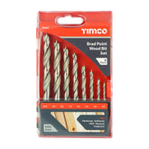 Timco Brad Point Wood Bit Set 8pcs BP8DS