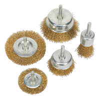 Sealey BWBS05 5pc Crimped Wire Brush Set