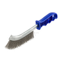 Timco 255mm Stainless Steel Wire Hand Brush Cleaning Blue BWHB