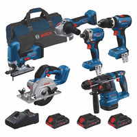 Bosch 18V 6 Piece Tool Kit with 3 × 4.0Ah Li-Ion ProCORE18V Batteries 0615A5008C