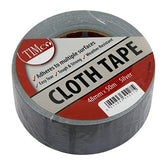 Timco 50m x 48mm Standard Cloth Tape Silver Tough & strong CTSILVER