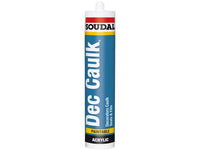 Soudal 300ml Decorators Caulk General Purpose Acrylic Sealant Internal use White 115320
