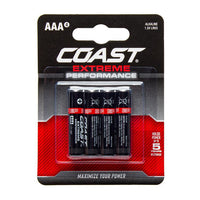 Coast Extreme Performance Alkaline AAA Batteries 4-Pack EPAAA4PC