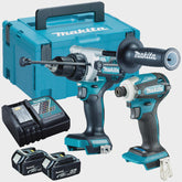 Makita DLX2455TJ 18V LXT Brushless Combo Kit With 2 x 5.0Ah Batteries Charger In Case