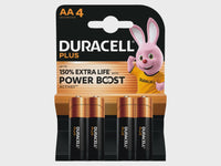 Duracell  AA Cell Plus Power +100% Batteries (Pack 4) DURAAPB4