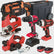 Excel 18V 4 Piece Tool Kit with 2 x 5.0Ah Battery Charger & Mobile Wheel Box EXLKIT-16065