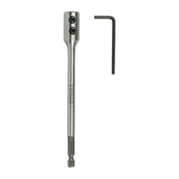 Timco 150mm / 1/4" Flat Wood Bit Extension Rod with Allen Key FBEQR150