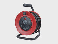 Faithfull 25m 13A 2-Socket Power Plus Open Drum Cable Reel 240V FPPCR25M