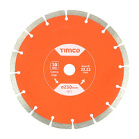 Timco 230 x 22.2mm General Purpose Diamond Blade Segmented GPE230222