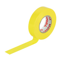 Timco 25m x 18mm PVC Insulation Tape Highly Dielectric Strength Yellow ITYELLOW