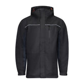 Timco Waterproof Lined Rain Jacket Front zip Adjustable Cuffs Black Medium LRJ1001M