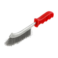 Timco 255mm High Density Carbon Steel Wire Hand Brush Red RWHB