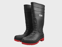 Scan SCAFWWELL9 Safety Wellingtons Boot Black UK 9 / EUR 43