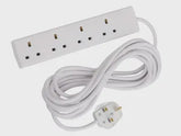 S.M.J Extension Lead 240V 4-Way 13A 5m SMJB4W5MP
