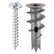 Timco 31.5mm Metal Speed Plug with Zinc Plated Screw (75/Bag) TBAZSB