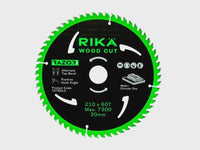 RIKA TCTR013 Razor Pro TCT Circular Saw Blade 210mm x 60T X 30mm