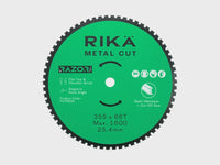 RIKA TCTR020 Razor Pro TCT Cut Off Mild Steel/Ali Saw Blade 355mm X 66T X 25.4mm
