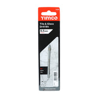 Timco 6.5mm Arrow Head Addax Tile & Glass Bit Tungsten Carbide tip TG65