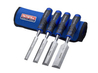 Faithfull 4 Piece Chisel Set with Storage Roll Precision Tools XMS19CHISEL4