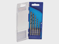 Faithfull Quick Change HSS Cobalt Impact Drill Bit 5 Piece Set XMS24COBSET