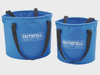 Faithfull 12L & 20L Lightweight Collapsible Bucket Twin Pack XMS25BUCKET