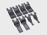 Faithfull 8 Piece Mixed Multi-Tool Cutting Wood Blade Set XMS25MULTI8