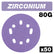 Trend Zirconium Random Orbital Sanding Disc 50pc 125mm 80 grit AB/125/80Z/B