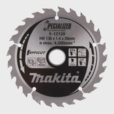 Makita E-12120 Efficut TCT Circular Saw Blade 136mm x 20mm x 25T